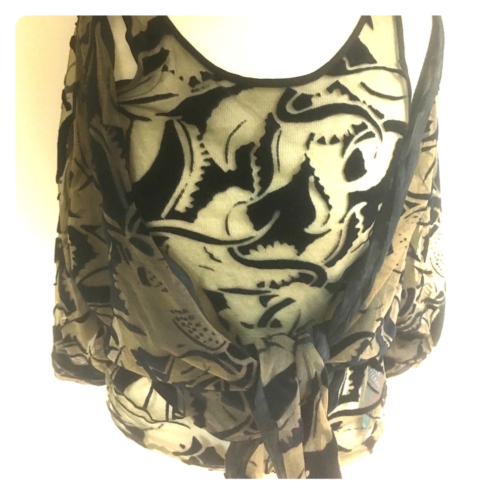 John Galliano two pieces, organza shell and shrug